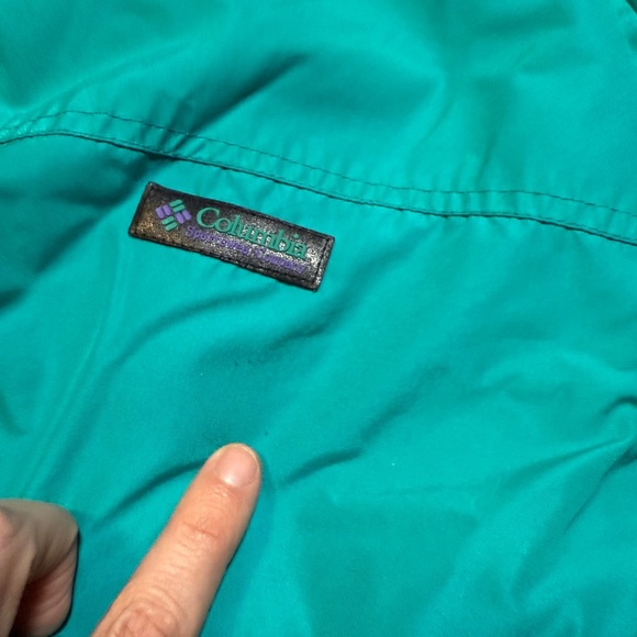 Vintage Columbia Bugaboo Ski Jacket Men’s XL Teal Purple Made in USA 90s - Picture 16 of 16